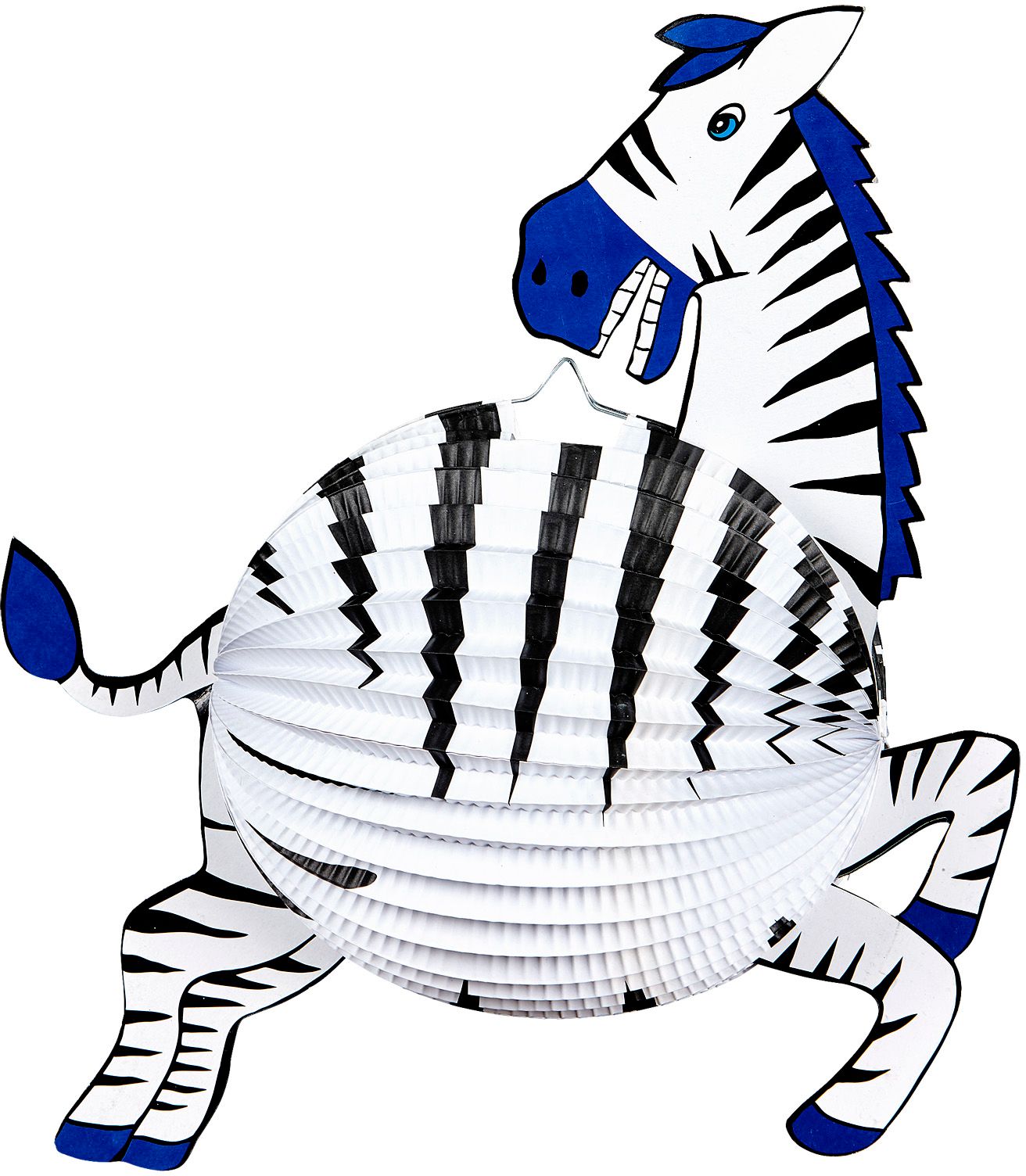 Witte zebra lampion