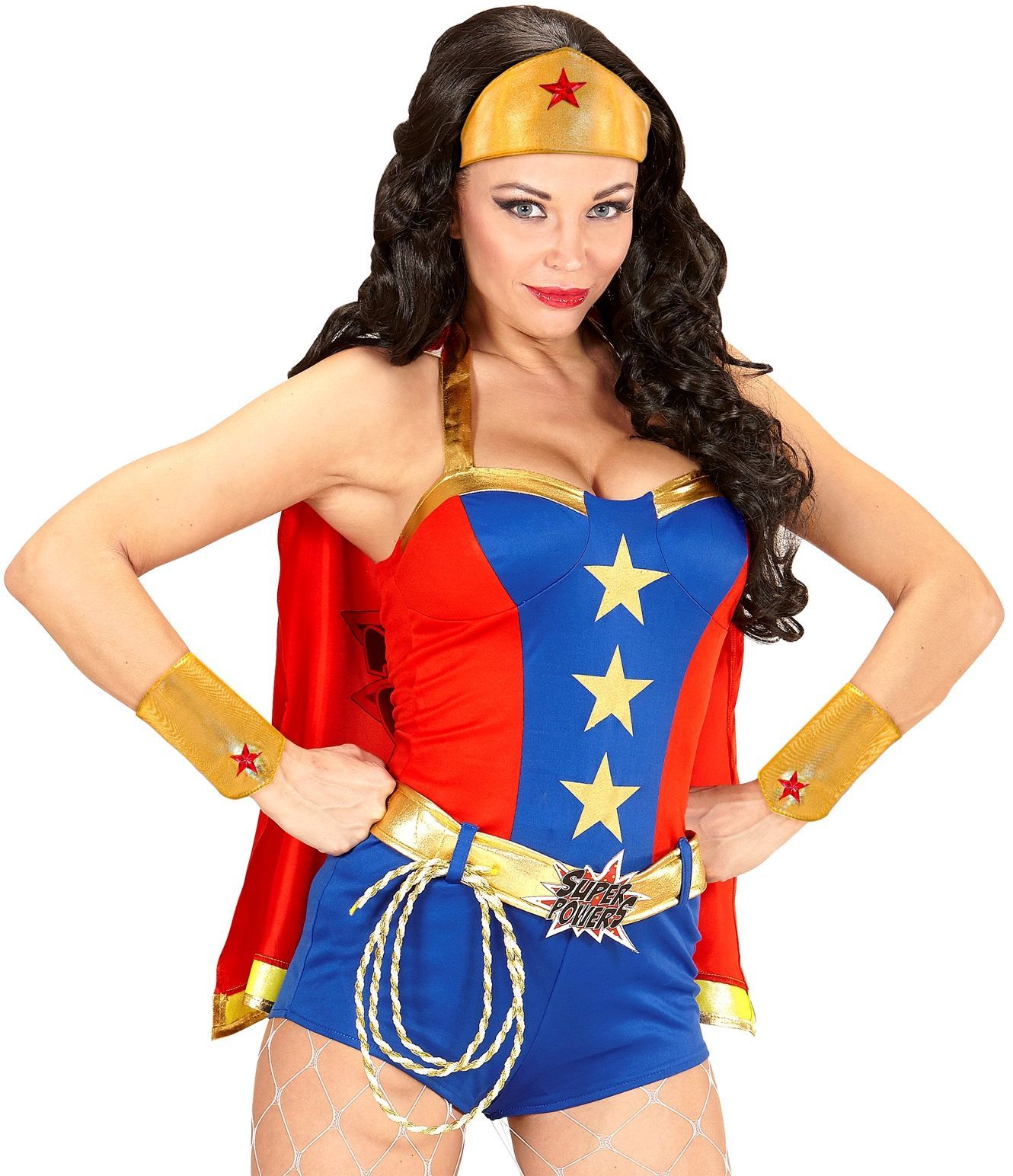 Wonder Woman hoofdband en armbanden