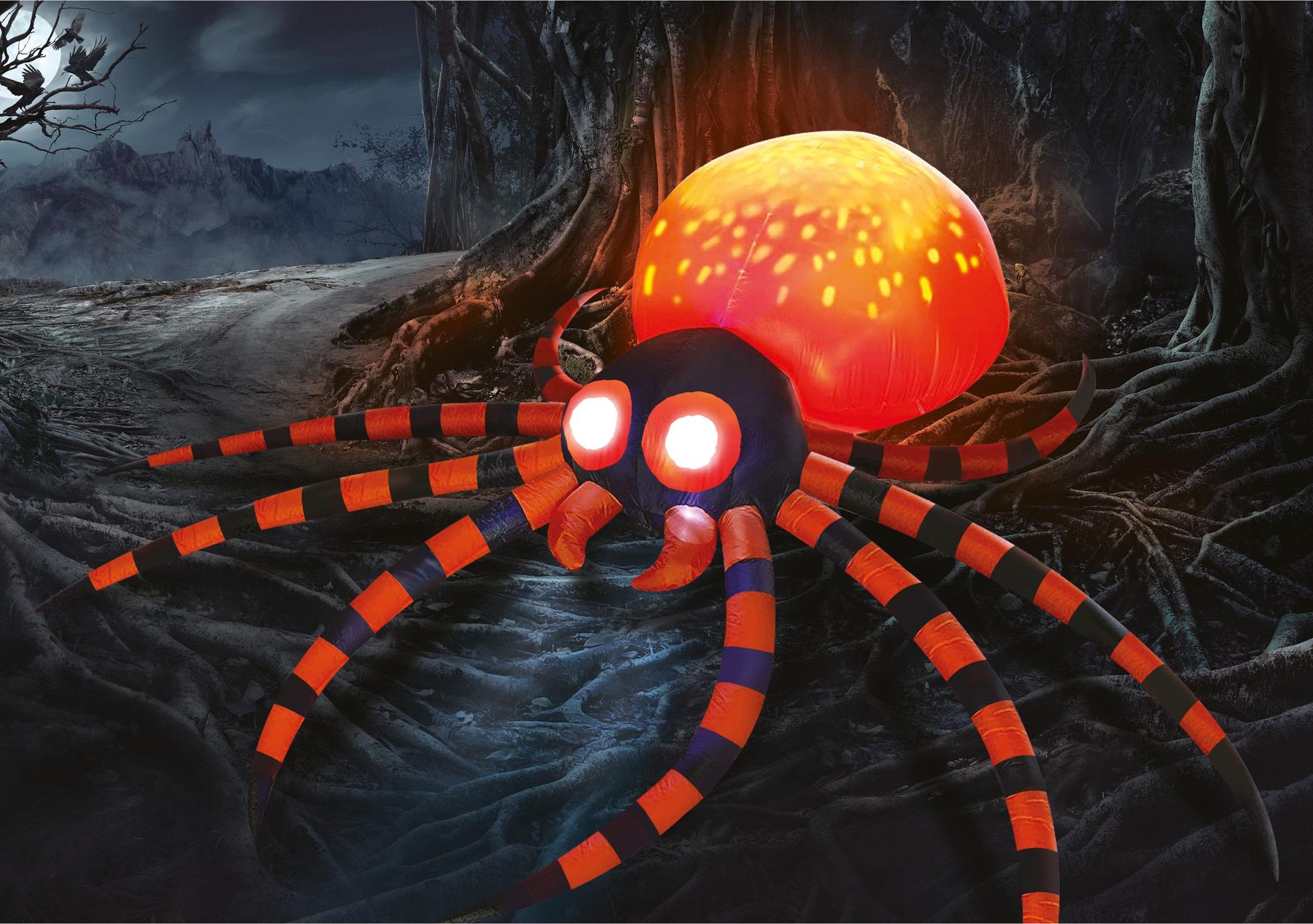 XL Halloween spin opblaasbaar 180CM
