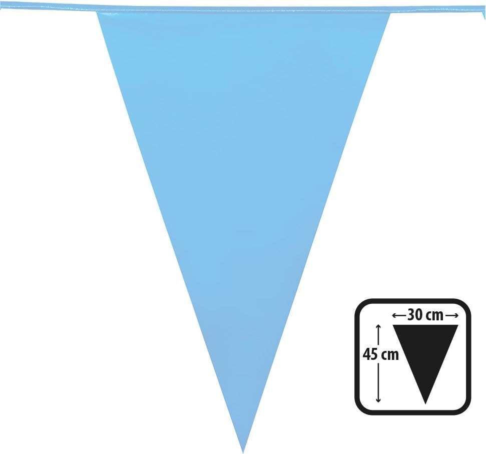 XL vlaggenlijn babyblauw