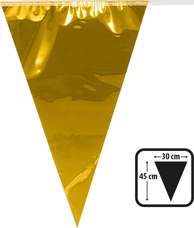 XL vlaggenlijn goud