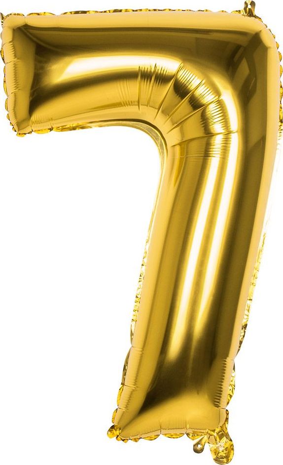 XXL gouden ballon cijfer 7