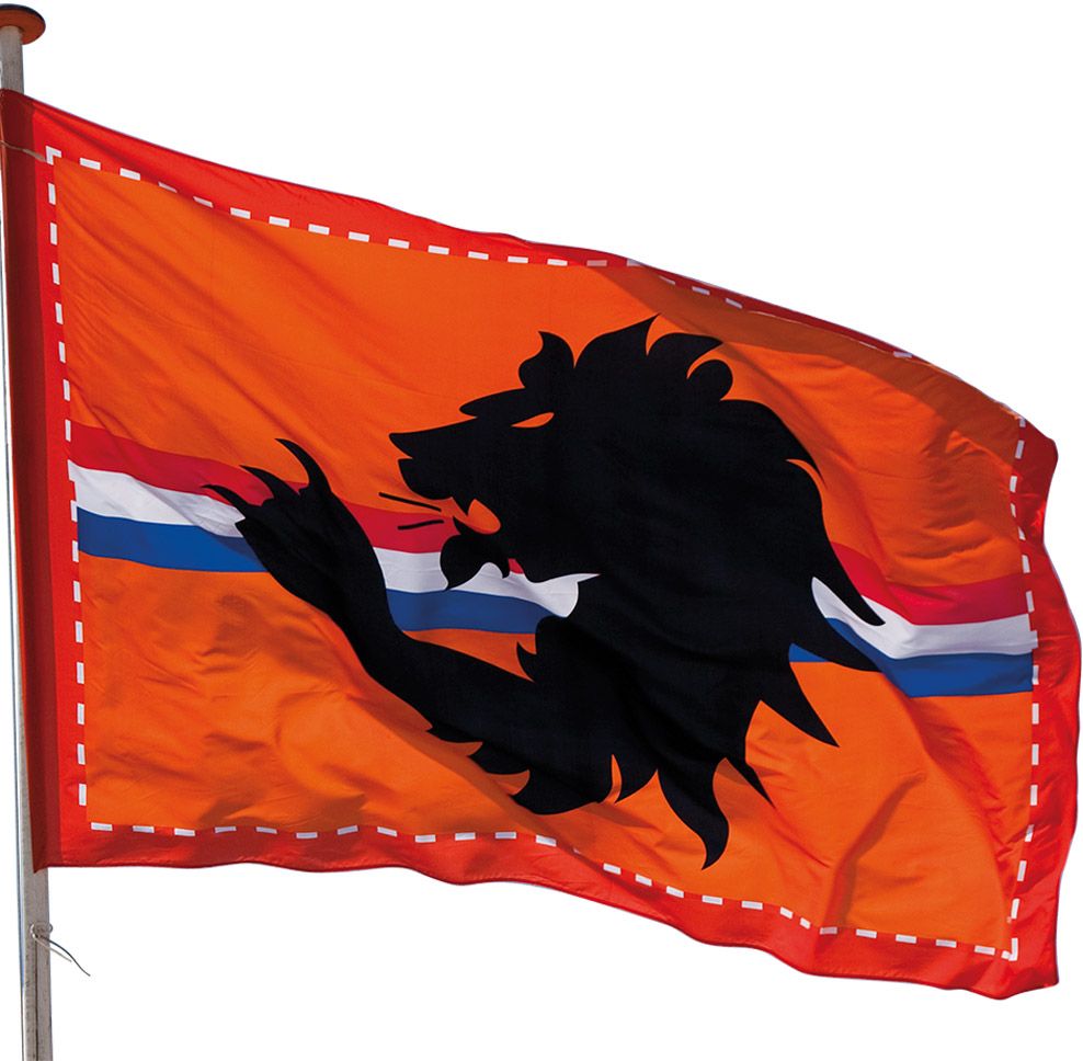 XXL Nederland vlag met leeuw