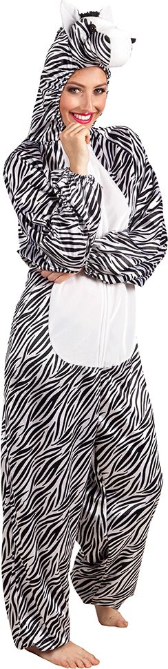Zebra kostuum pluche tiener