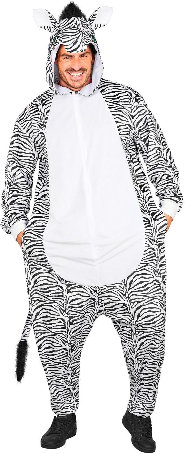 Zebra Onesie Carnaval Volwassenen