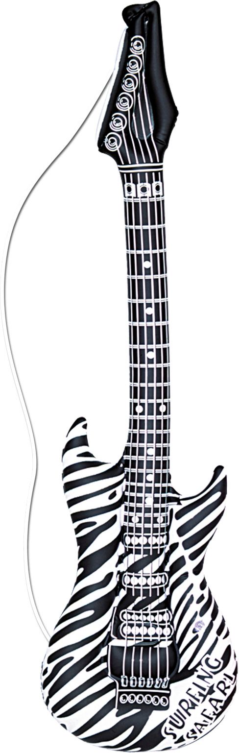 Zebra print gitaar opblaasbaar