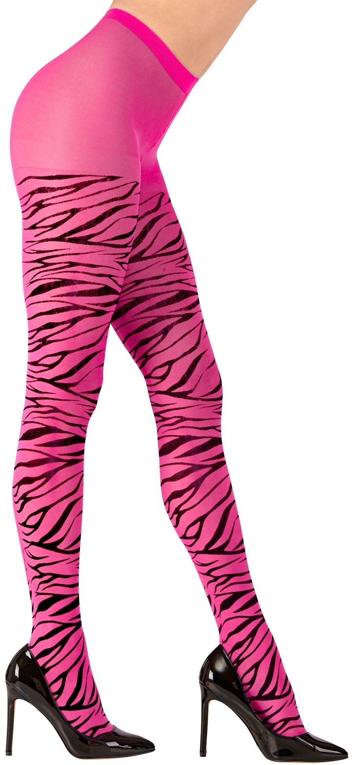 Zebra print panty roze
