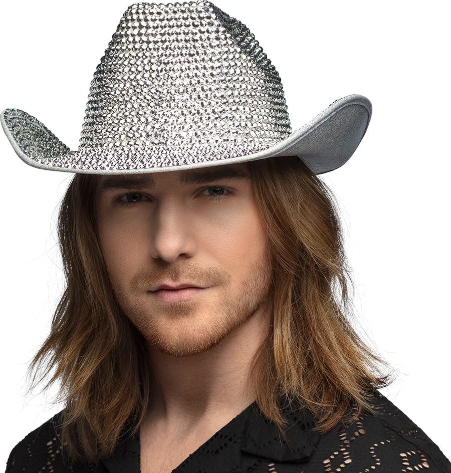 Zilveren Cowboyhoed met Diamanten