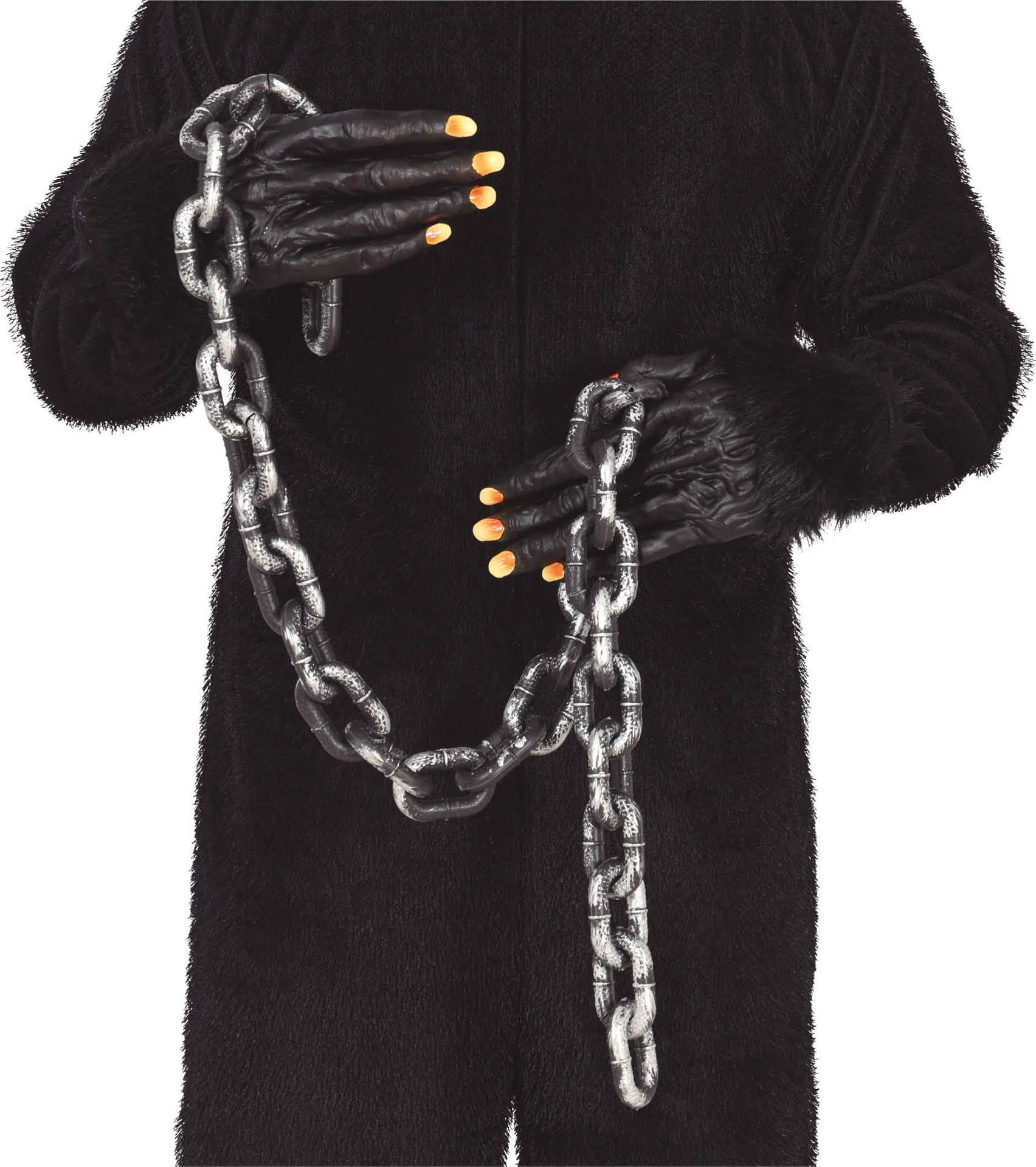 Zilveren dikke ketting halloween