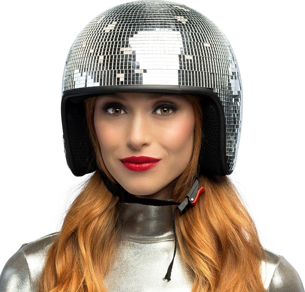 Zilveren Discobal Helm