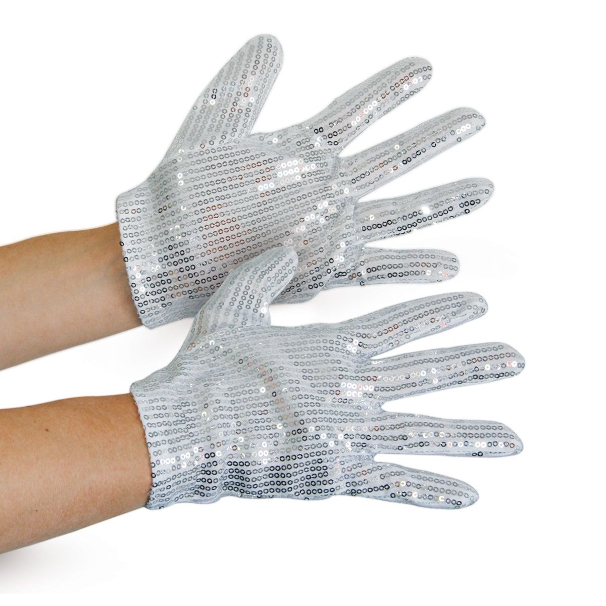 Zilveren jackson handschoenen