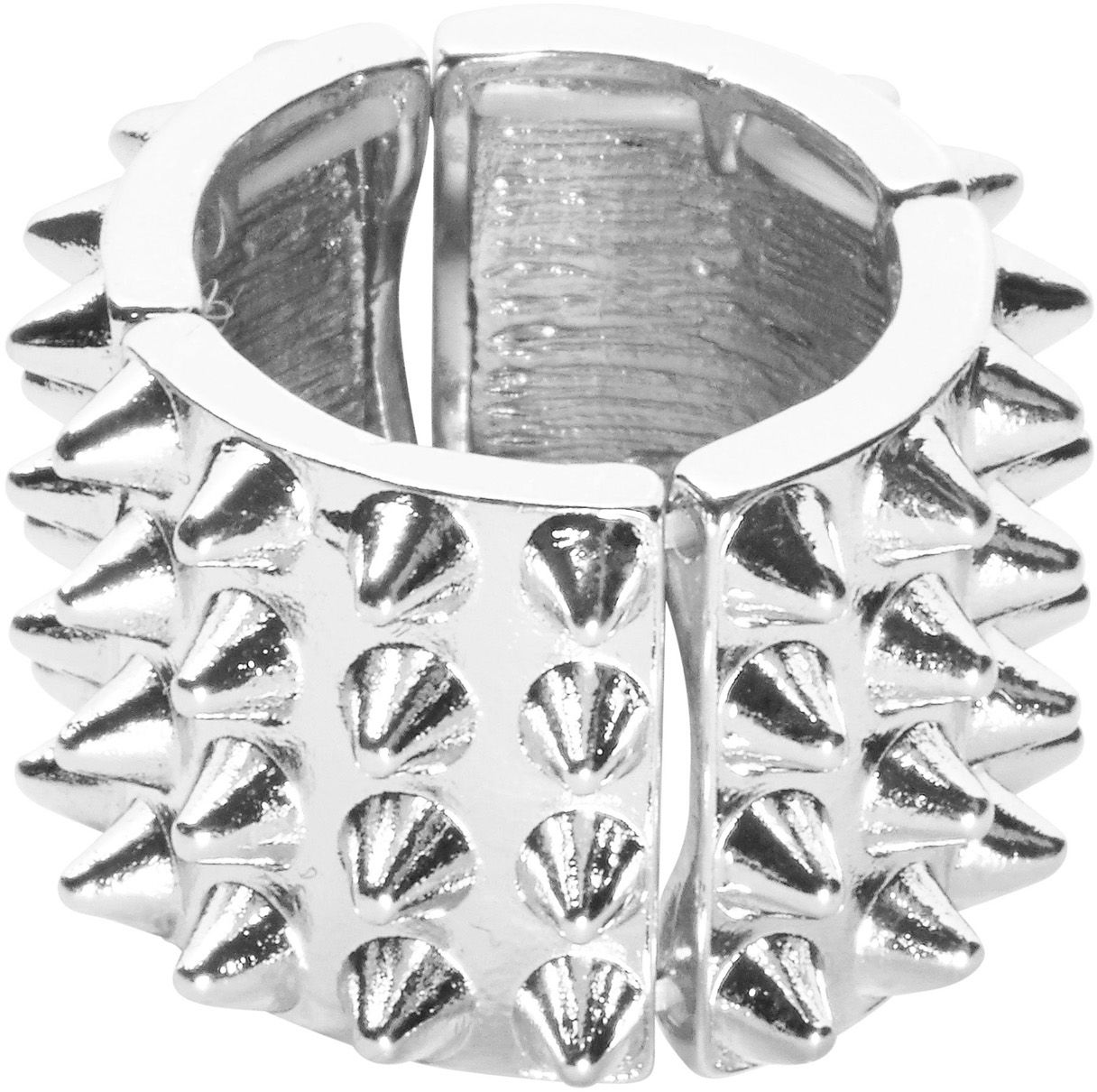 Zilveren spijker ring