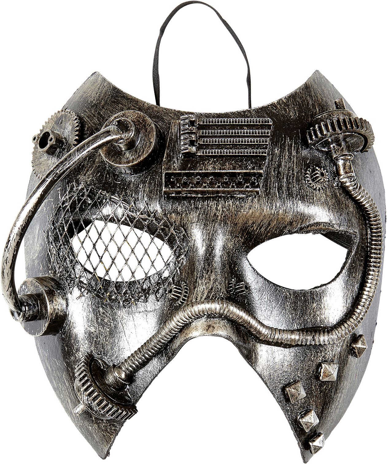 Zilveren steampunk masker