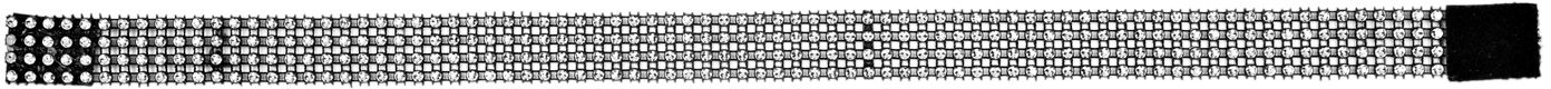 Zilveren strass choker