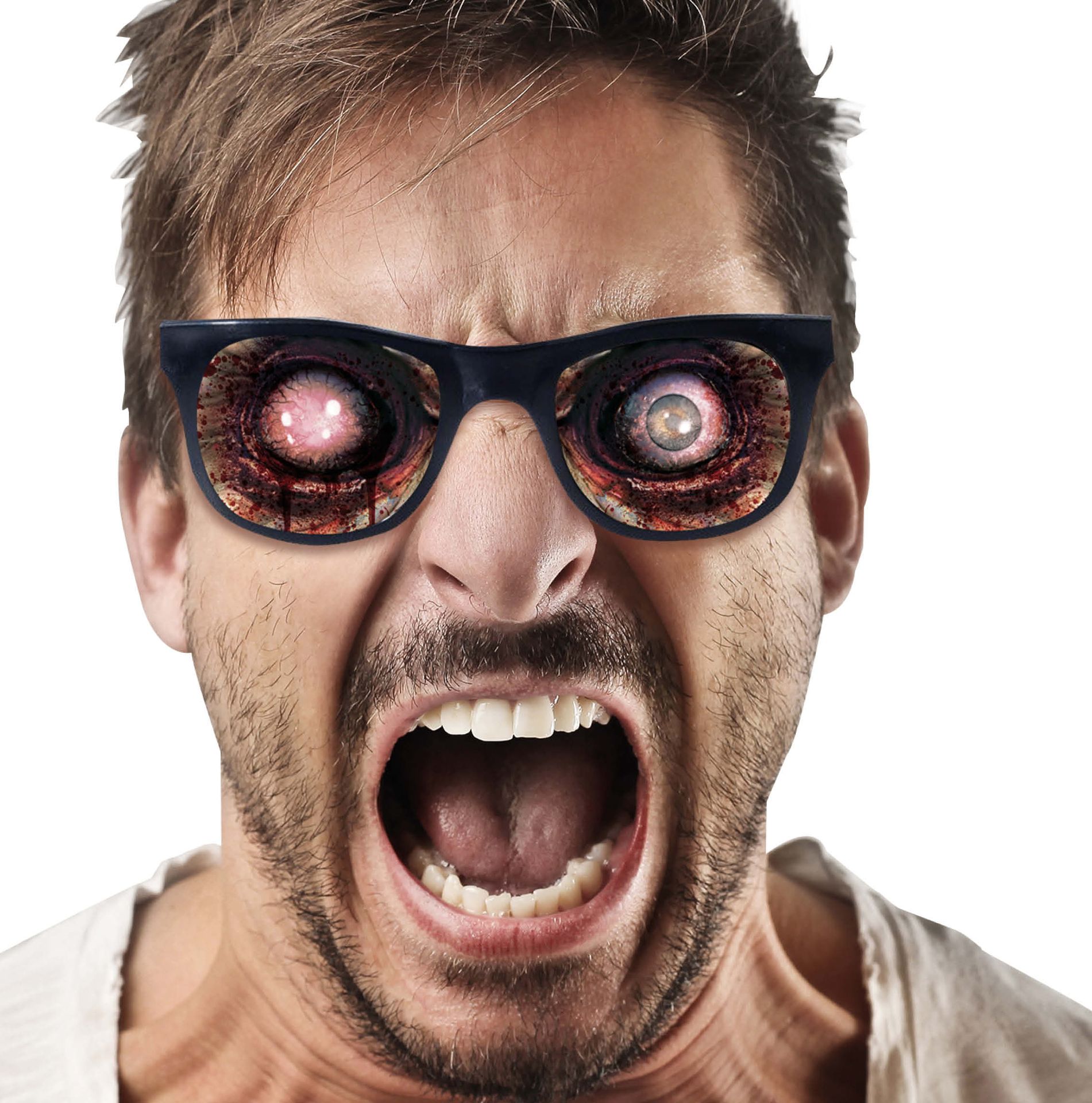 Zombie bril halloween