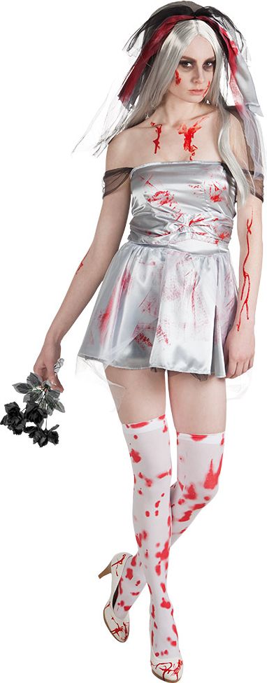 Zombie bruid kostuum vrouw