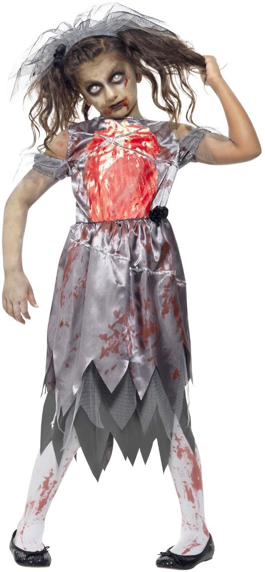 Zombie bruidskostuum meisjes