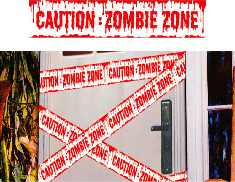 Zombie caution afzetlint