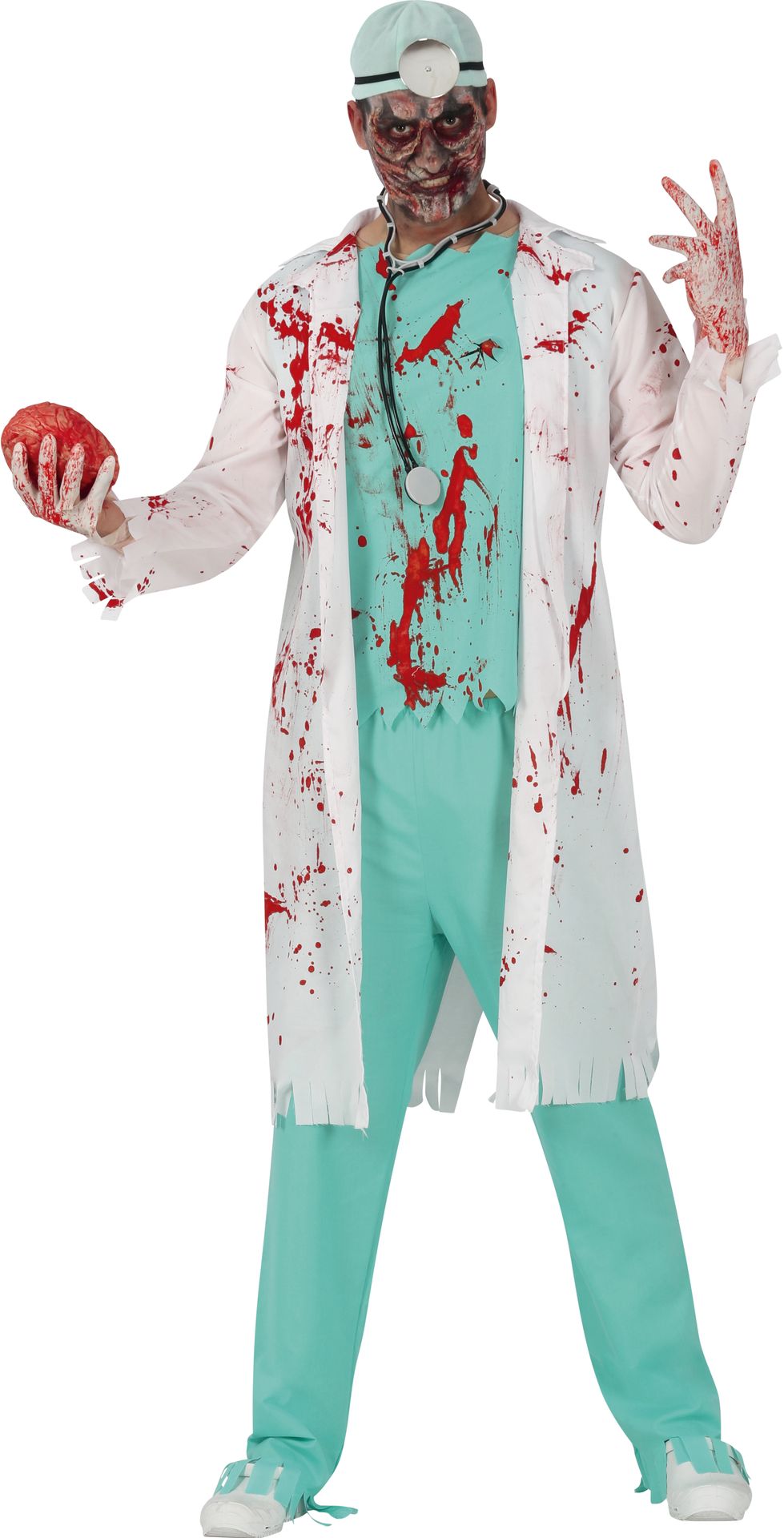Zombie dokter outfit mannen