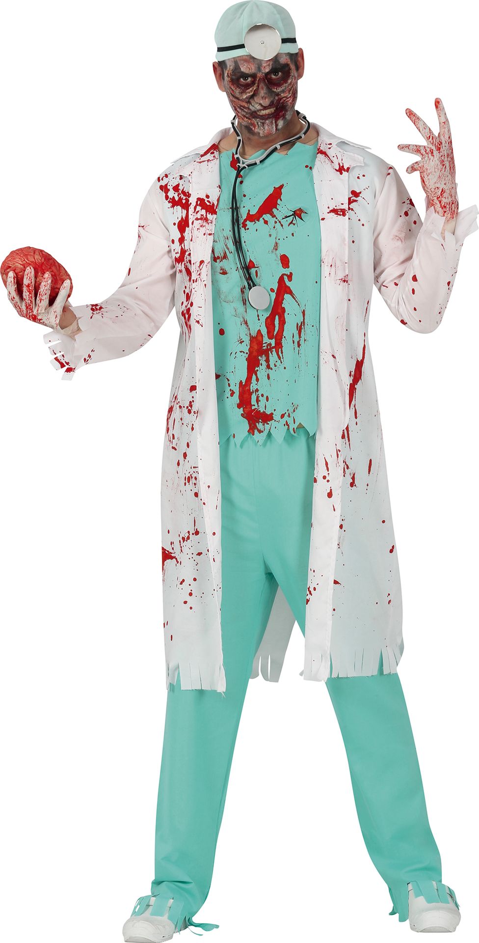 Zombie dokter outfit mannen