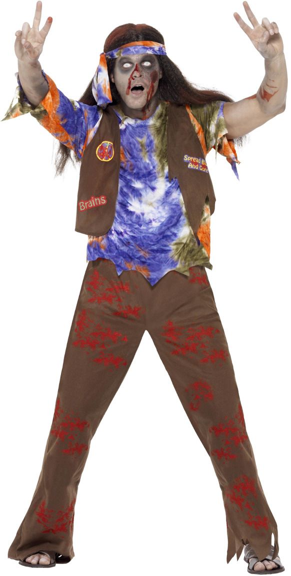 Zombie hippie kostuum jaren 60