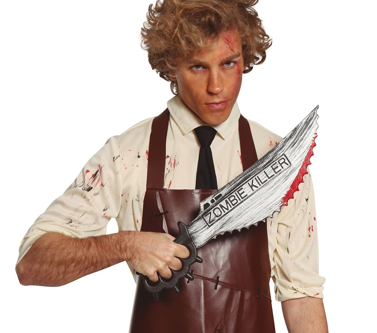 Zombie mes met bloed