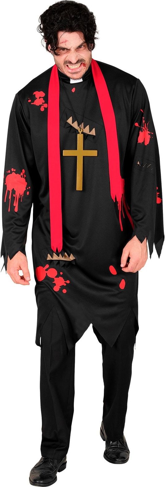 Zombie Priester Mannen Halloween Kostuum
