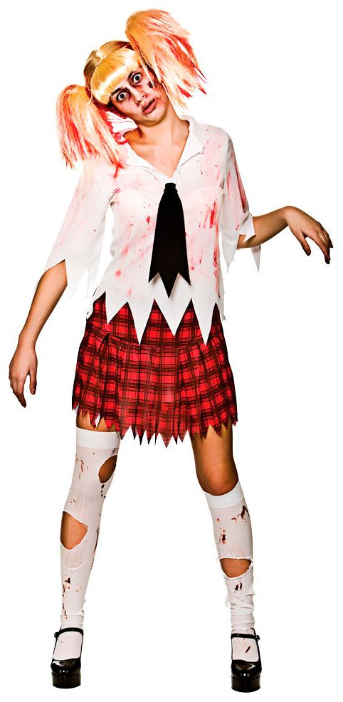 Zombie schoolmeisje