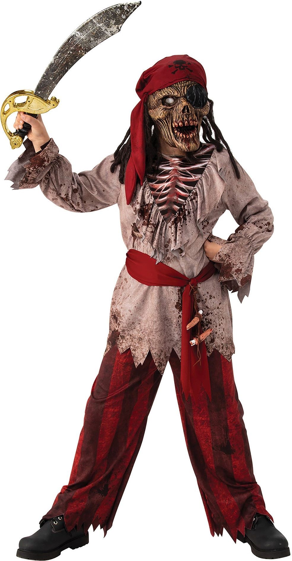 Zombie Skelet Piraat Outfit Jongens