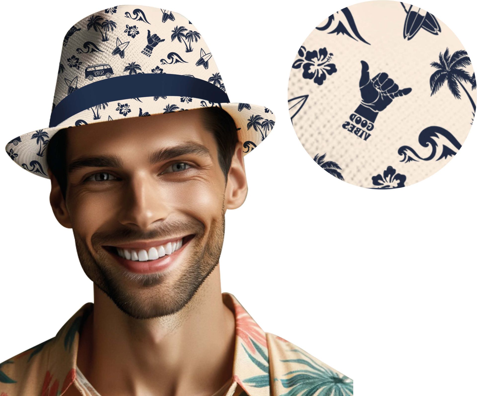 Zomerhoed Good Vibes Volwassenen
