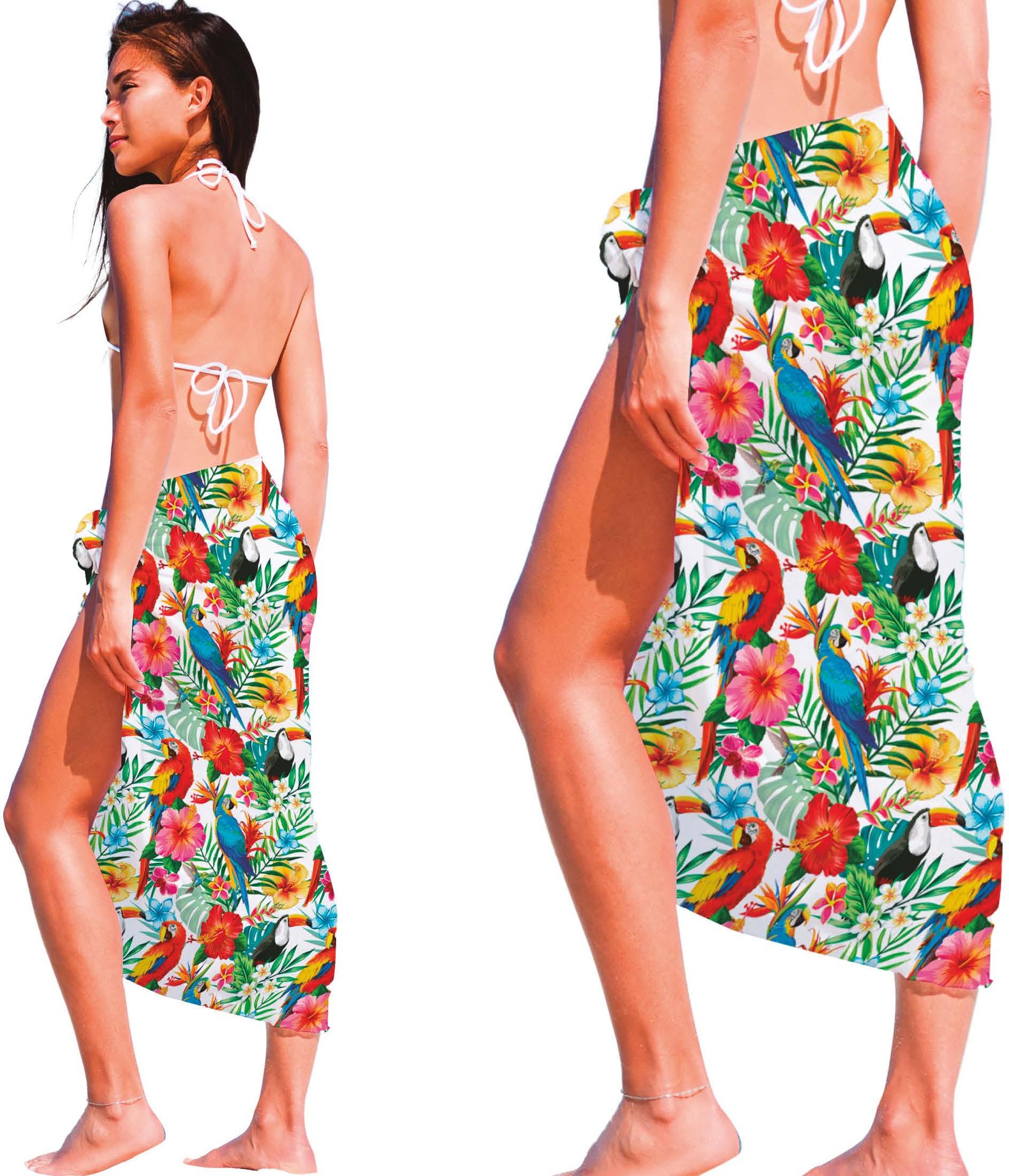 Zomerse Pareo Dames Hawaii Toekan