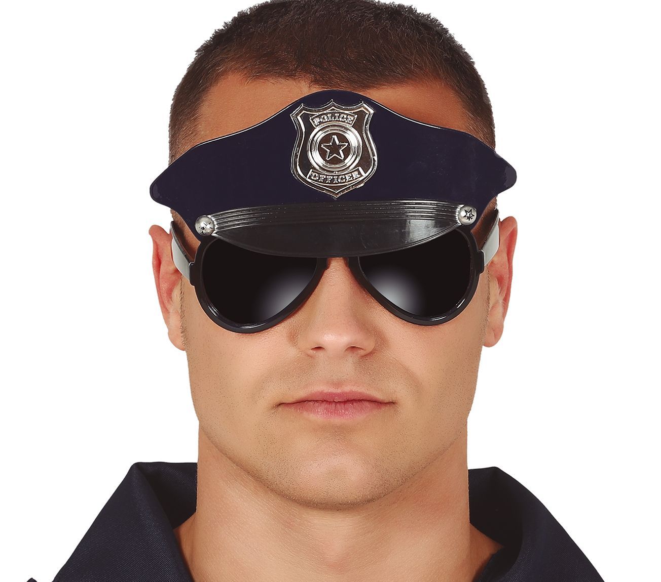 Zonnebril met politiehoed