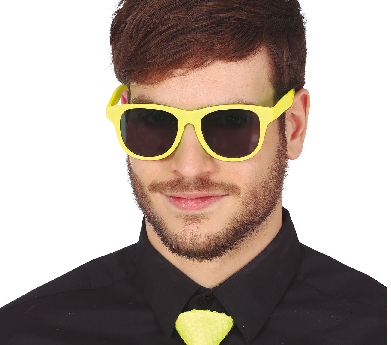 Zonnebril neon geel