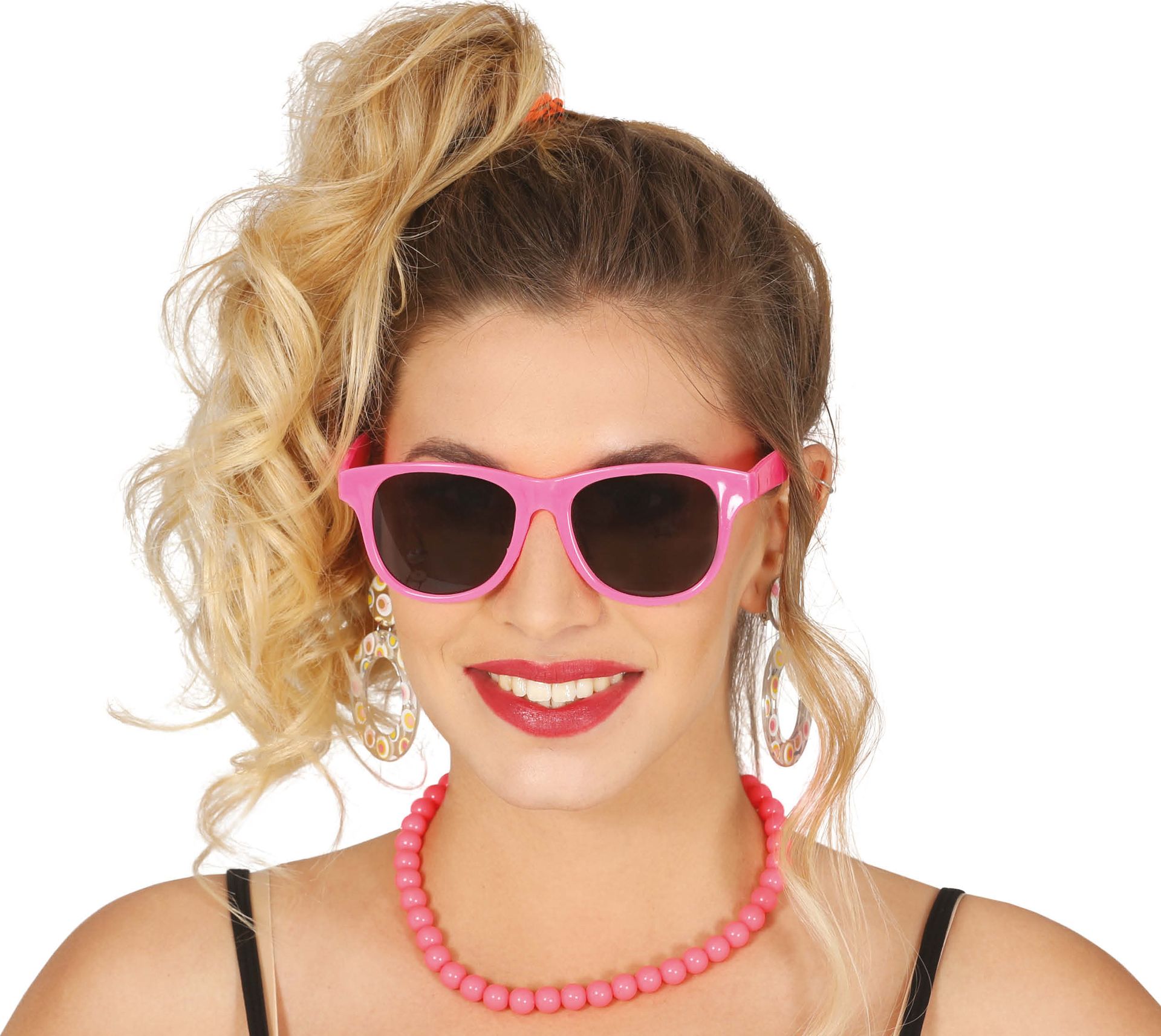 Zonnebril neon roze