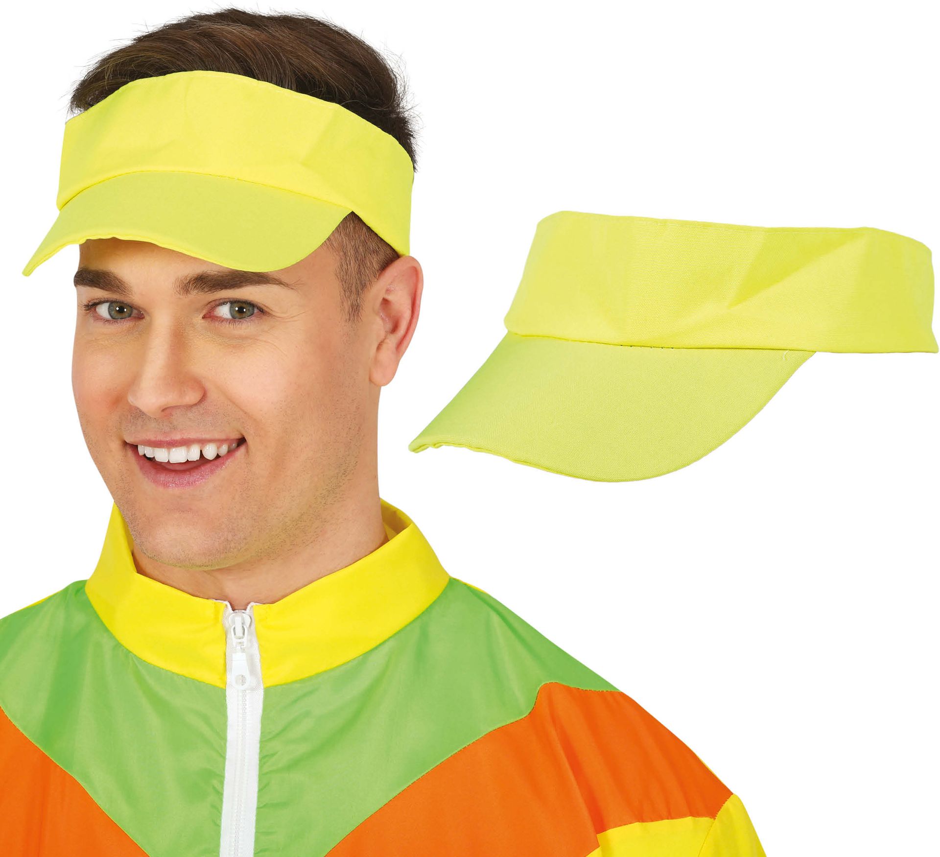 Zonneklep 80's Geel