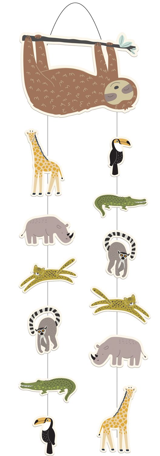 Zoo party hangdecoratie