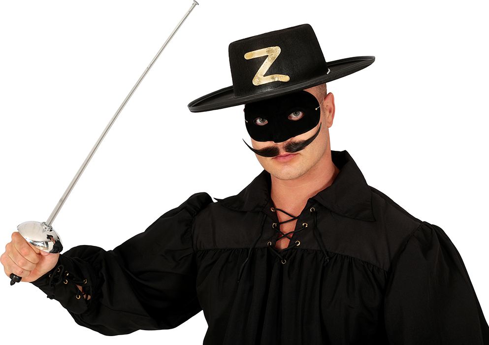 Zorro masker en zwaard set