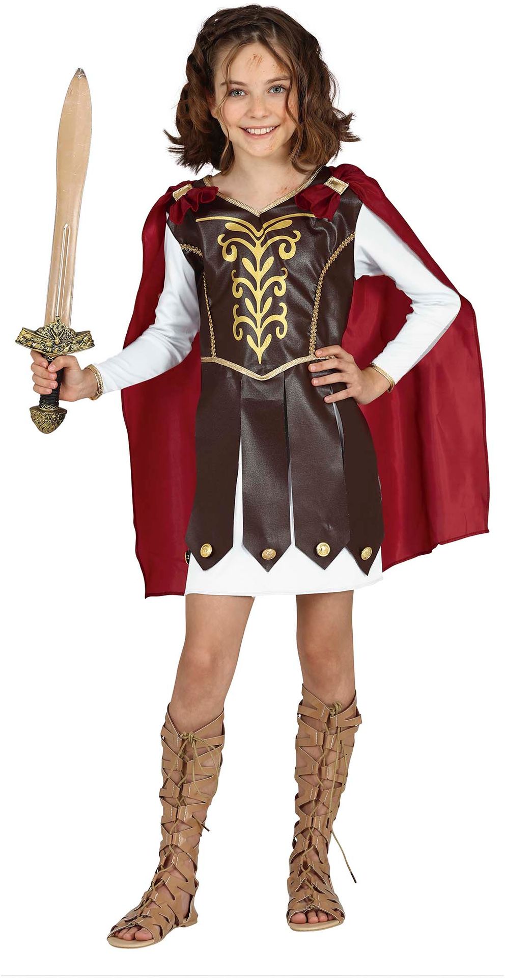 Zwaardvechter gladiator outfit meisjes