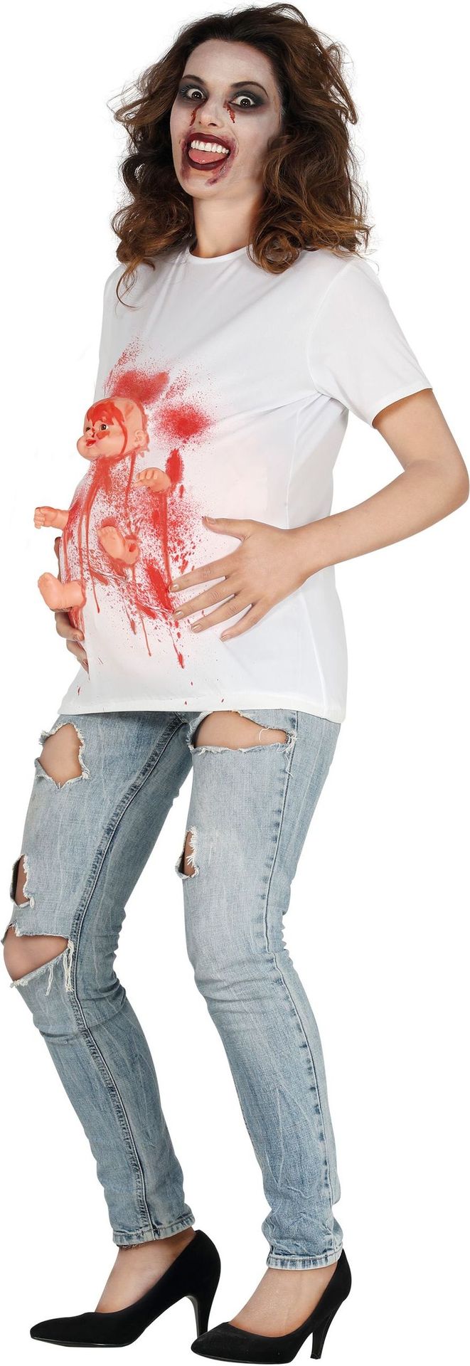 Zwangere vrouw horror shirt