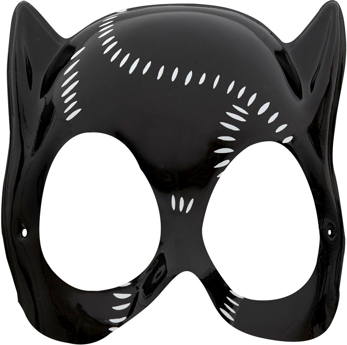 Zwart catwoman masker