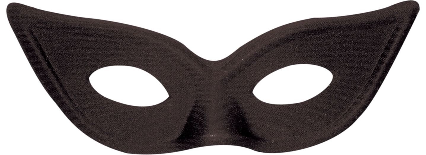 Zwart oogmasker carnaval kind