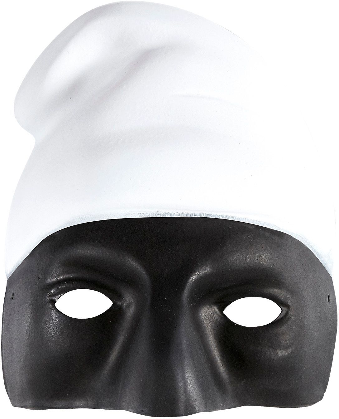 Zwart Pulcinella masker