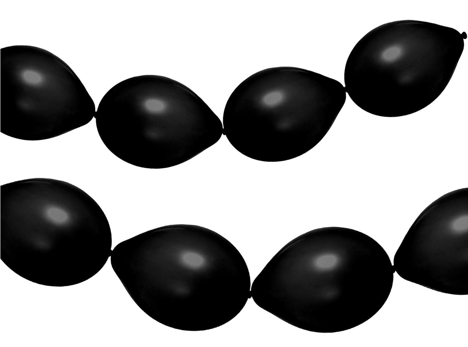 Zwarte ballonnenslinger matte kleur