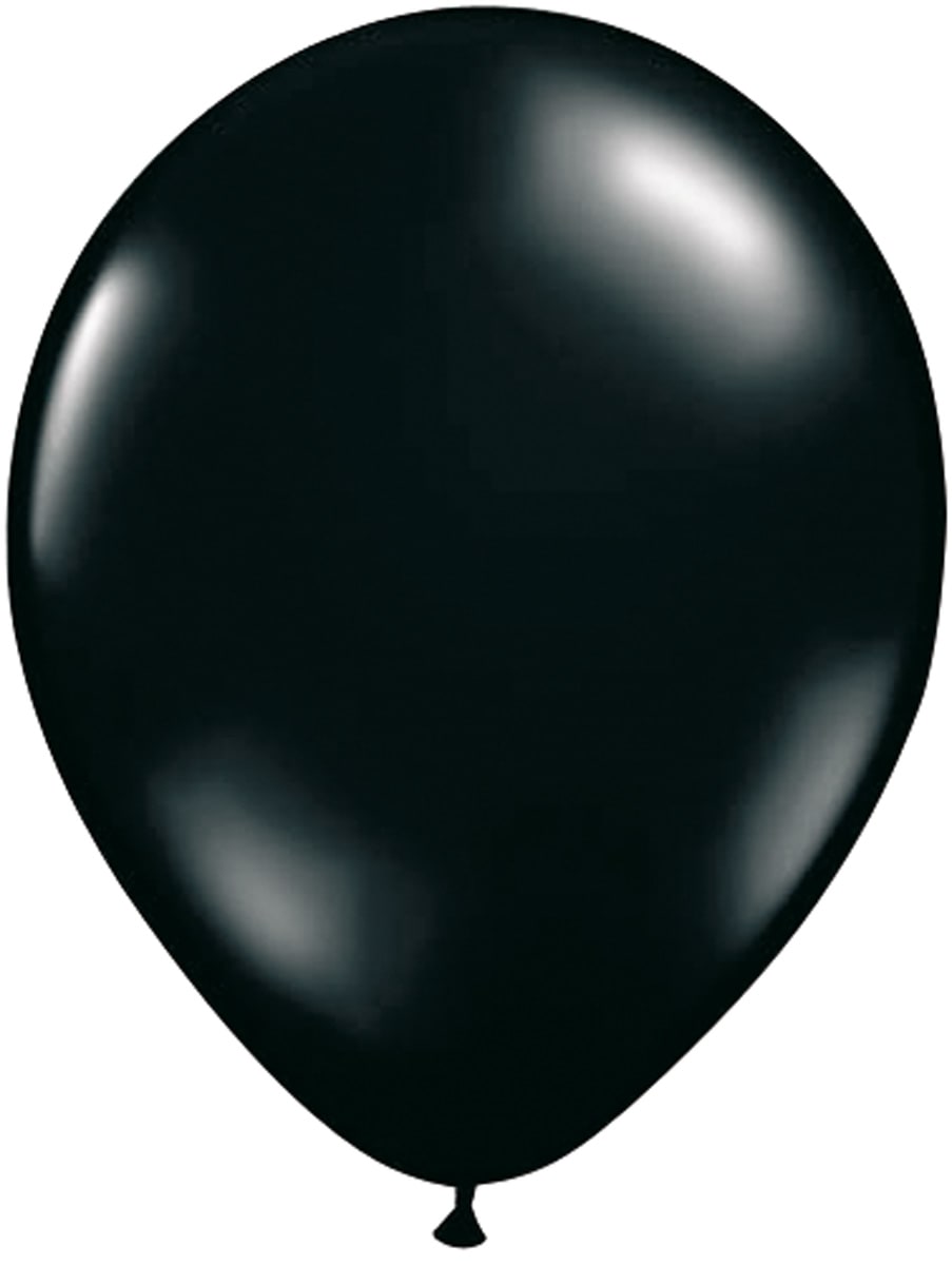 Zwarte basic ballonnen 10 stuks