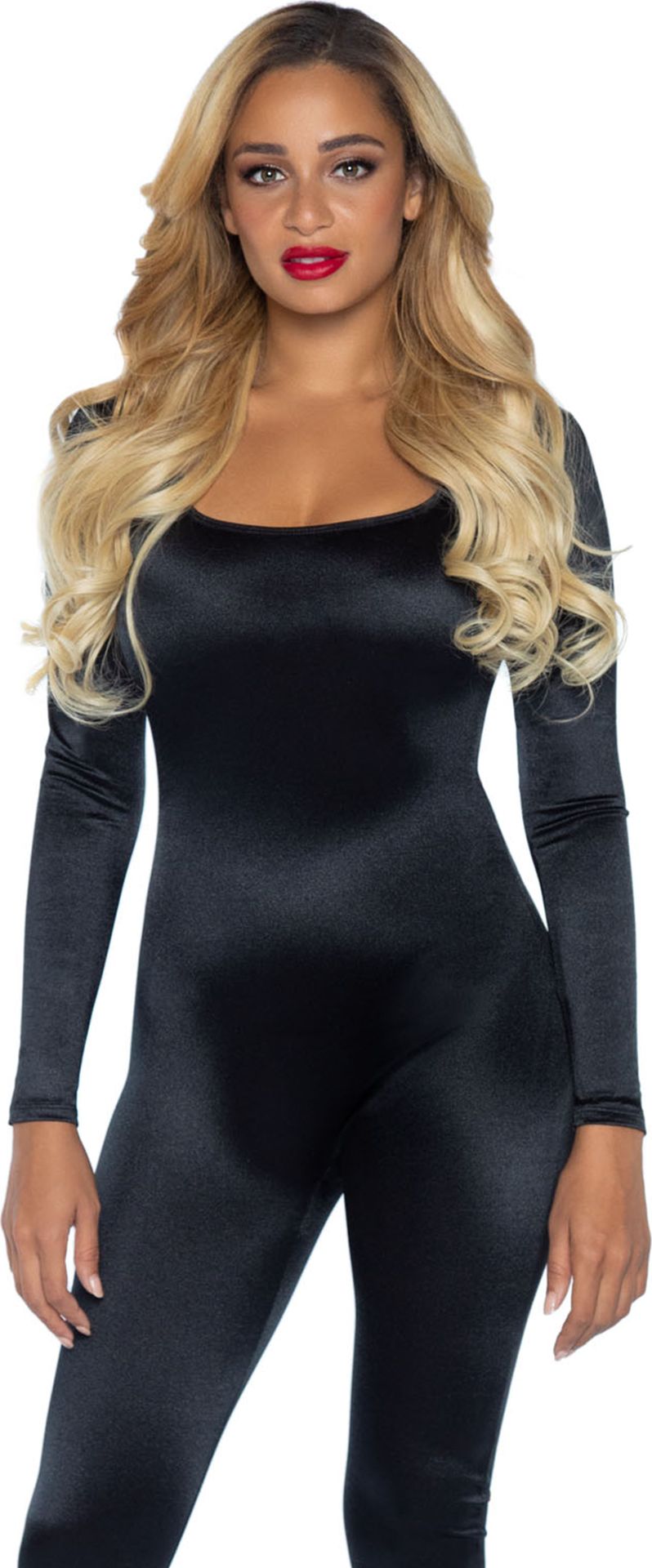 Zwarte catsuit pak