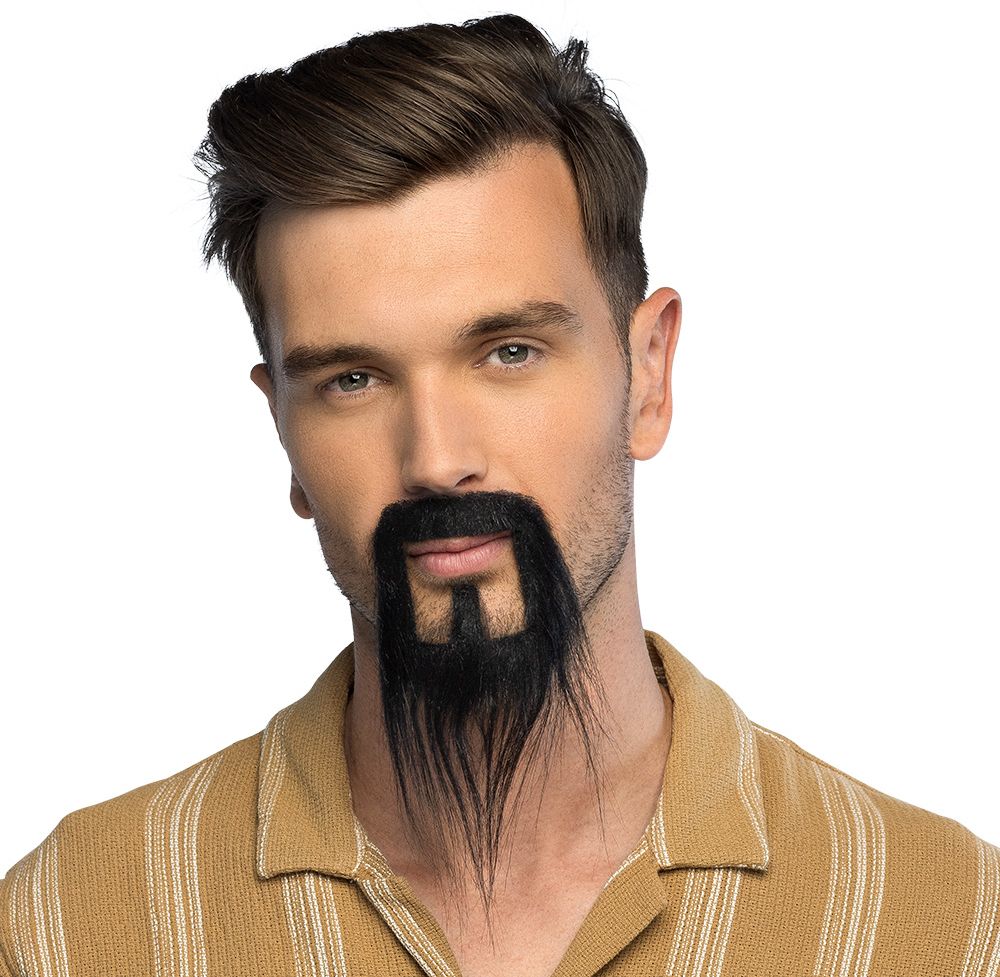 Zwarte Chinese Snor met Sik