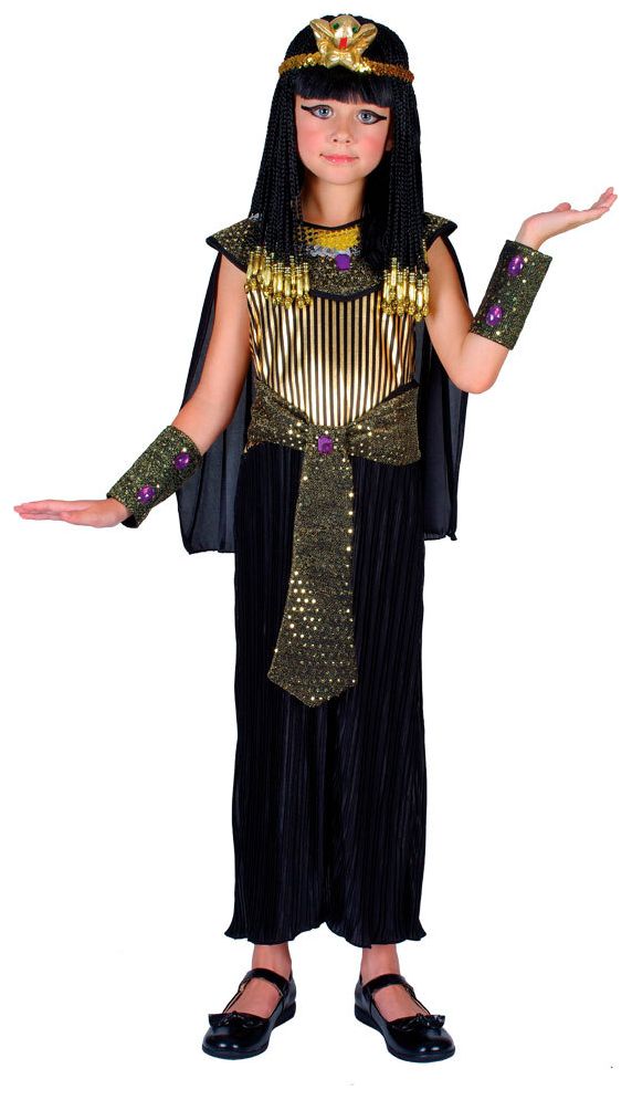 Zwarte Cleopatra prinsessen jurk