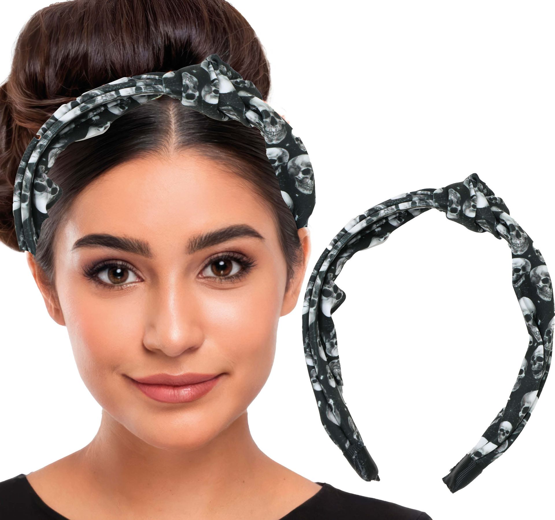 Zwarte geesten skelet hoofdband