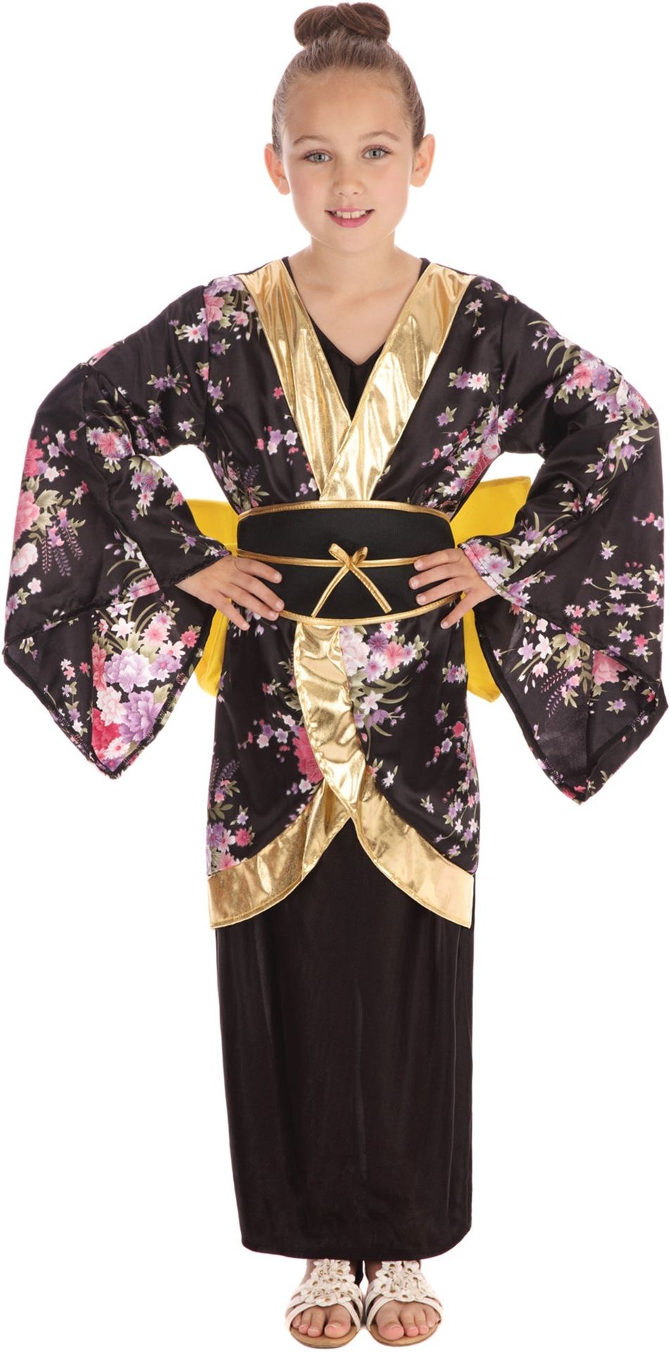 Zwarte Geisha Outfit Meisjes