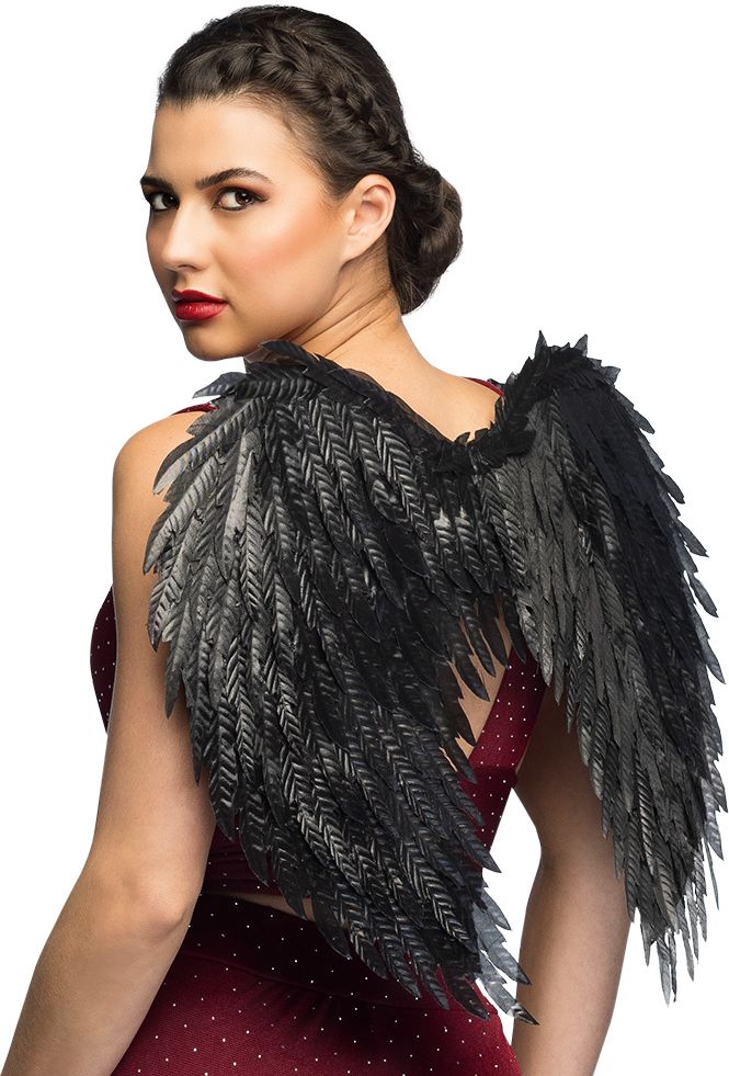 Zwarte Glamour Engel Vleugels